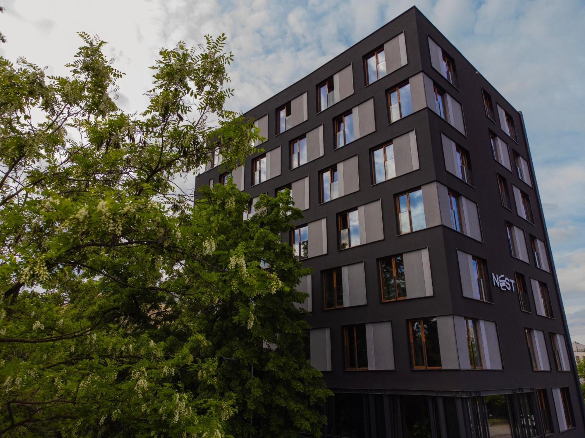 Ht Nest Coliving Appartement Warschau Buitenkant foto