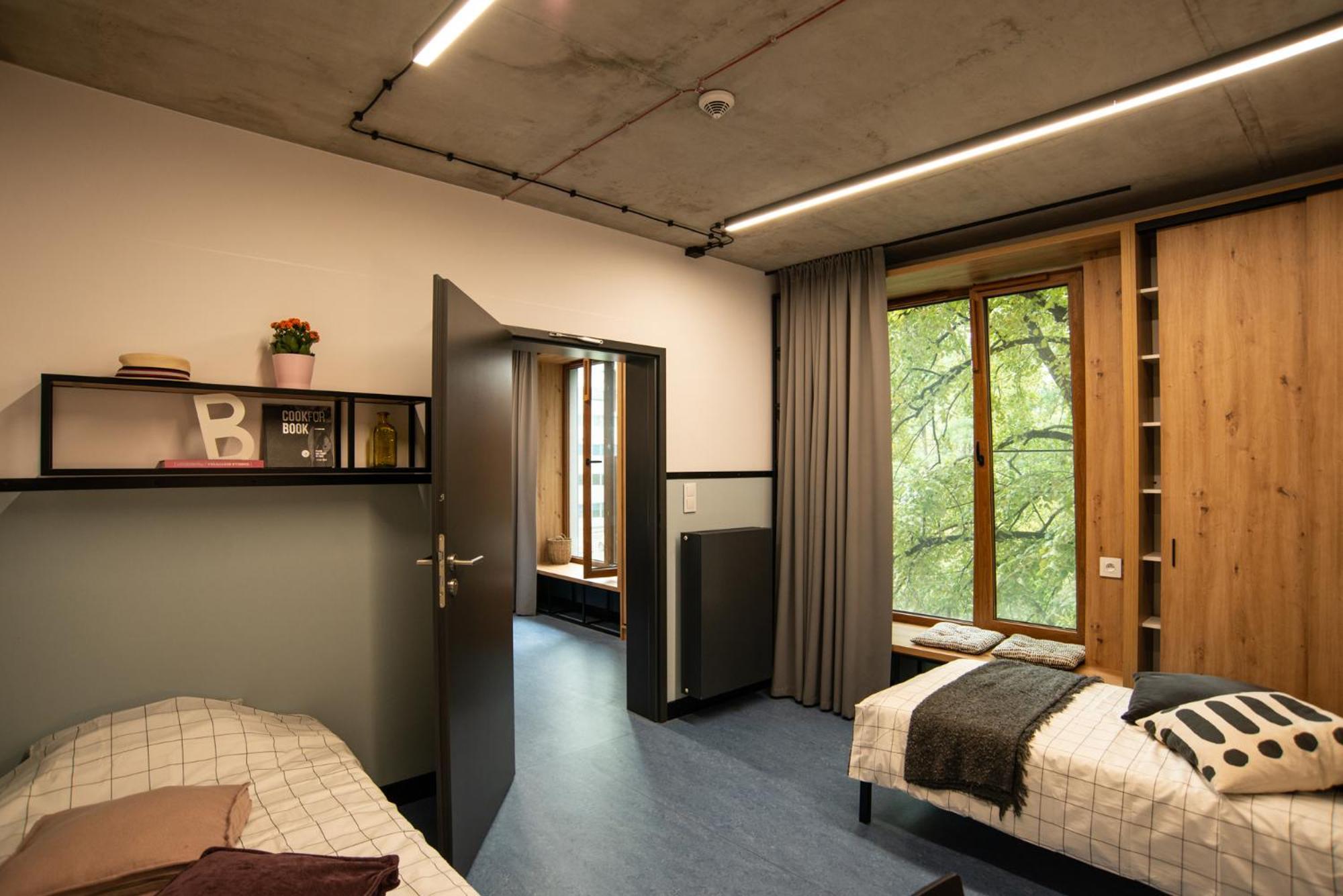 Ht Nest Coliving Appartement Warschau Buitenkant foto